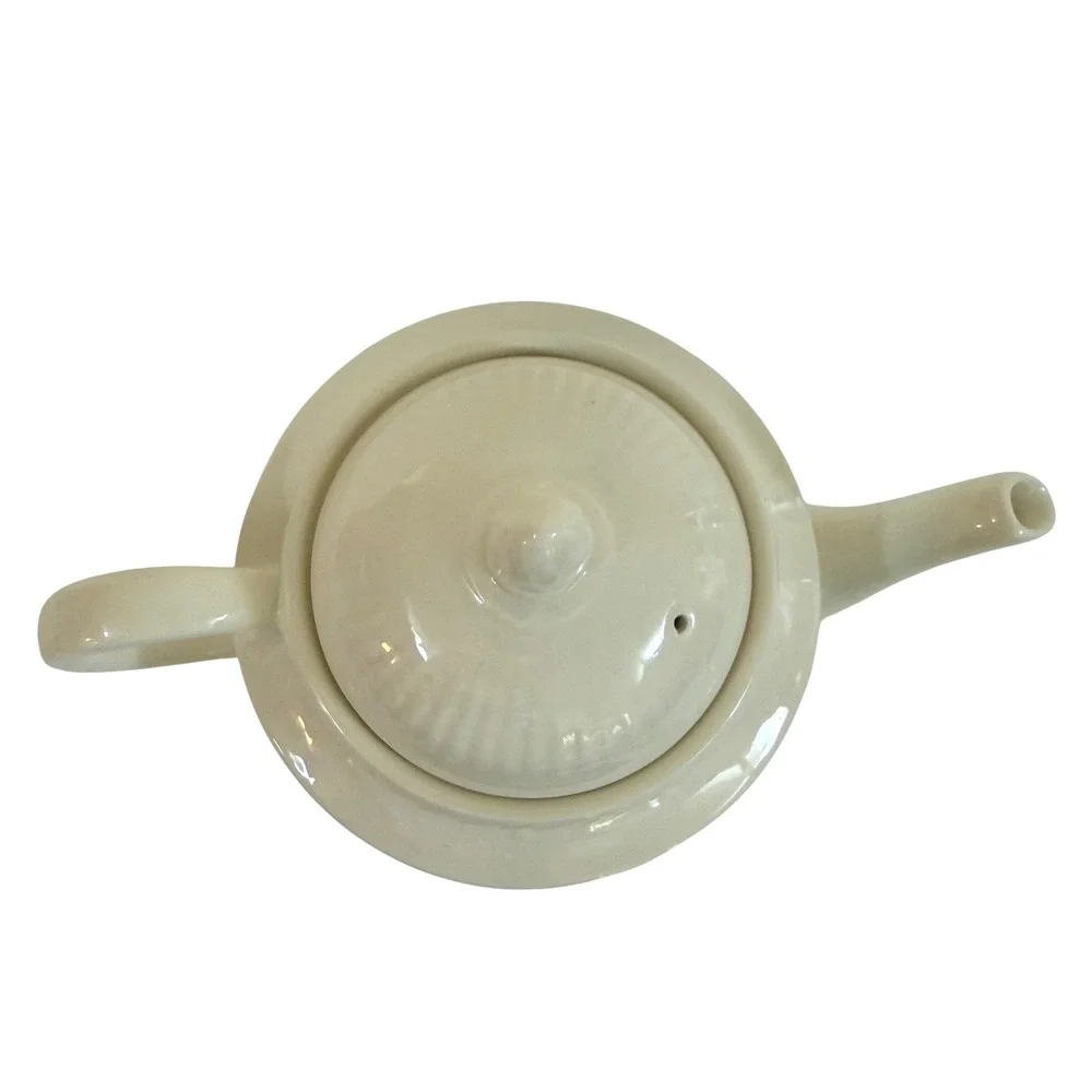 Vintage Wedgwood Edme Teapot Discontinued Ivory Creamware England Excellent